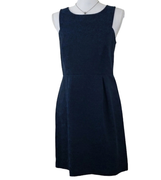 LOFT Ann Taylor~Size 6~Blue/Black Fit&Flare Dress. - Picture 6 of 9